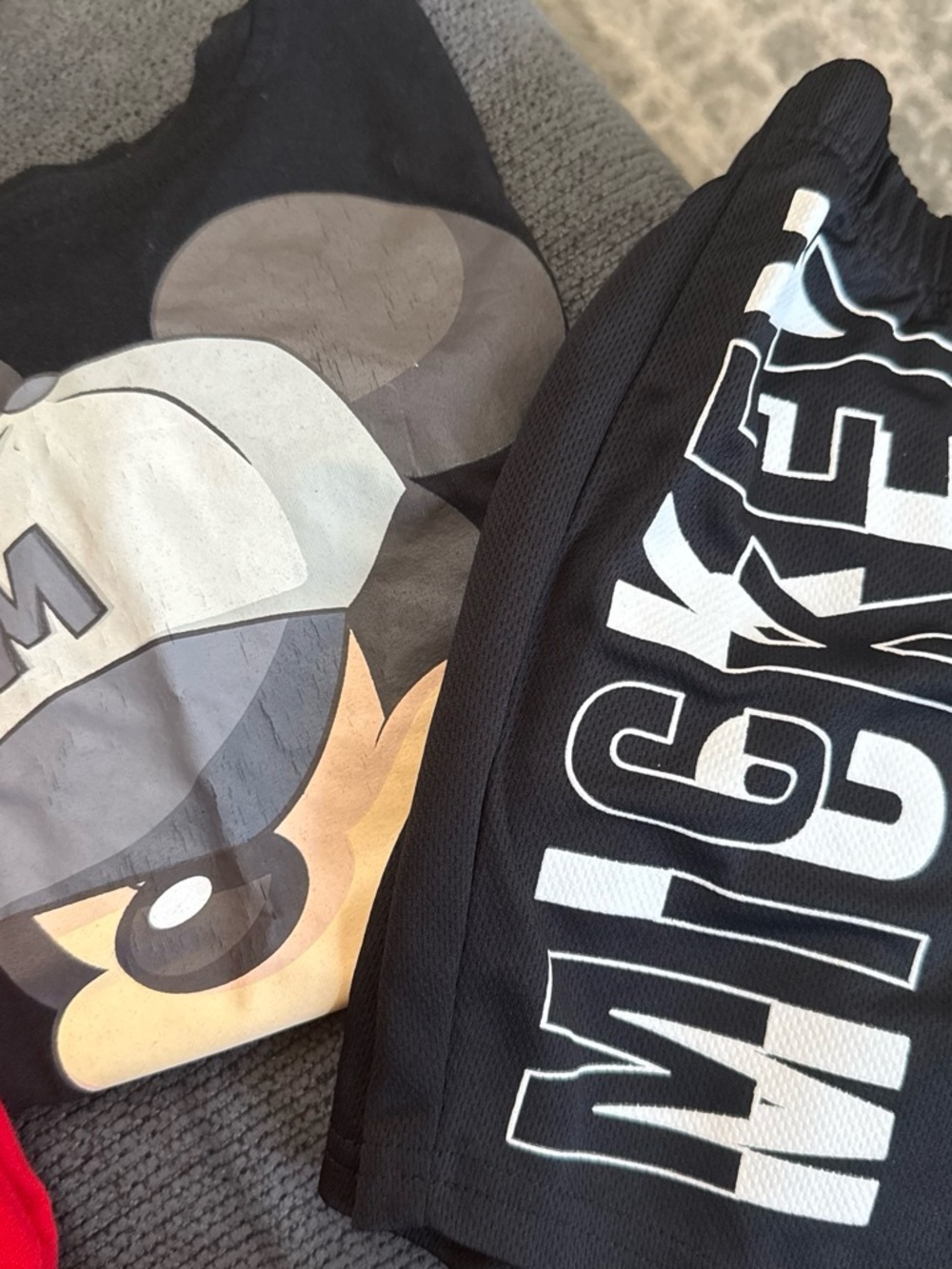 Marshalls Black & White Graphic Kids Shorts Set